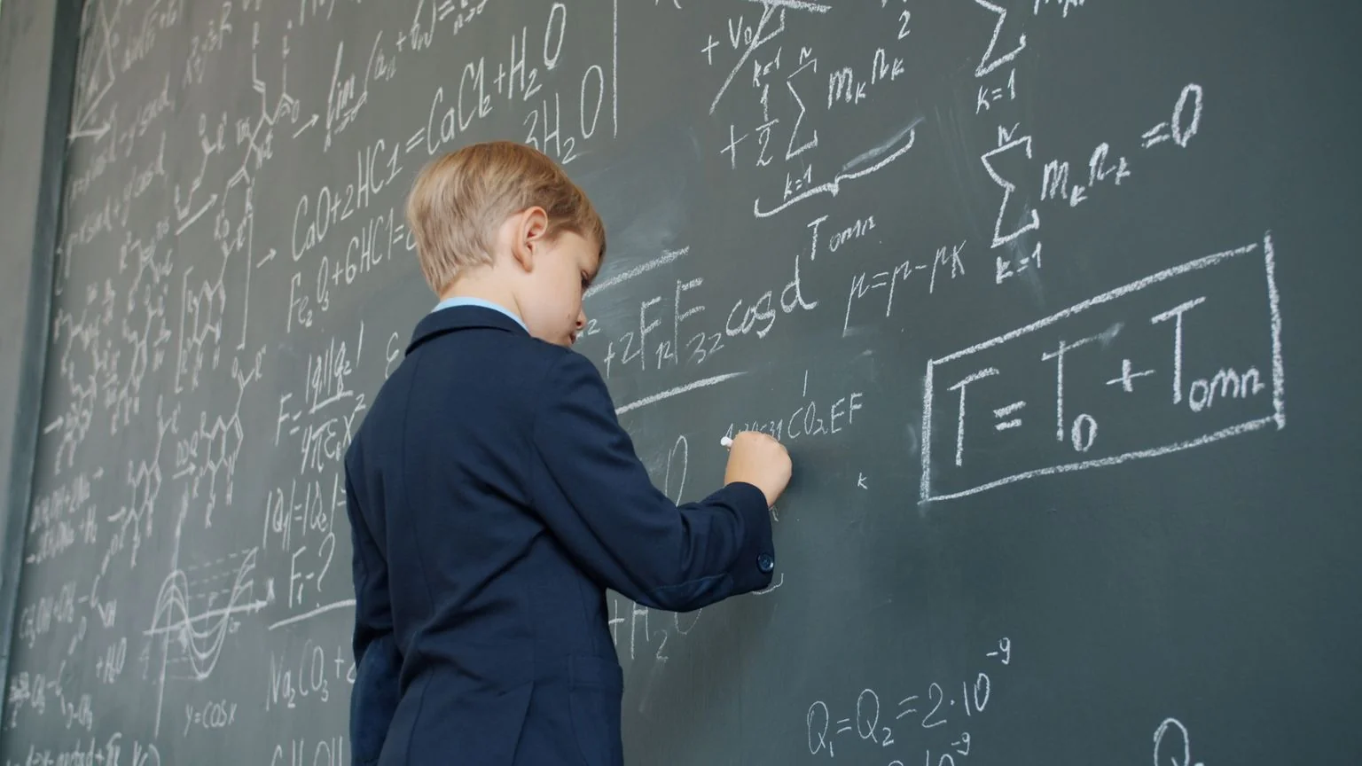 A KS3 learner working through geometry with a tutor